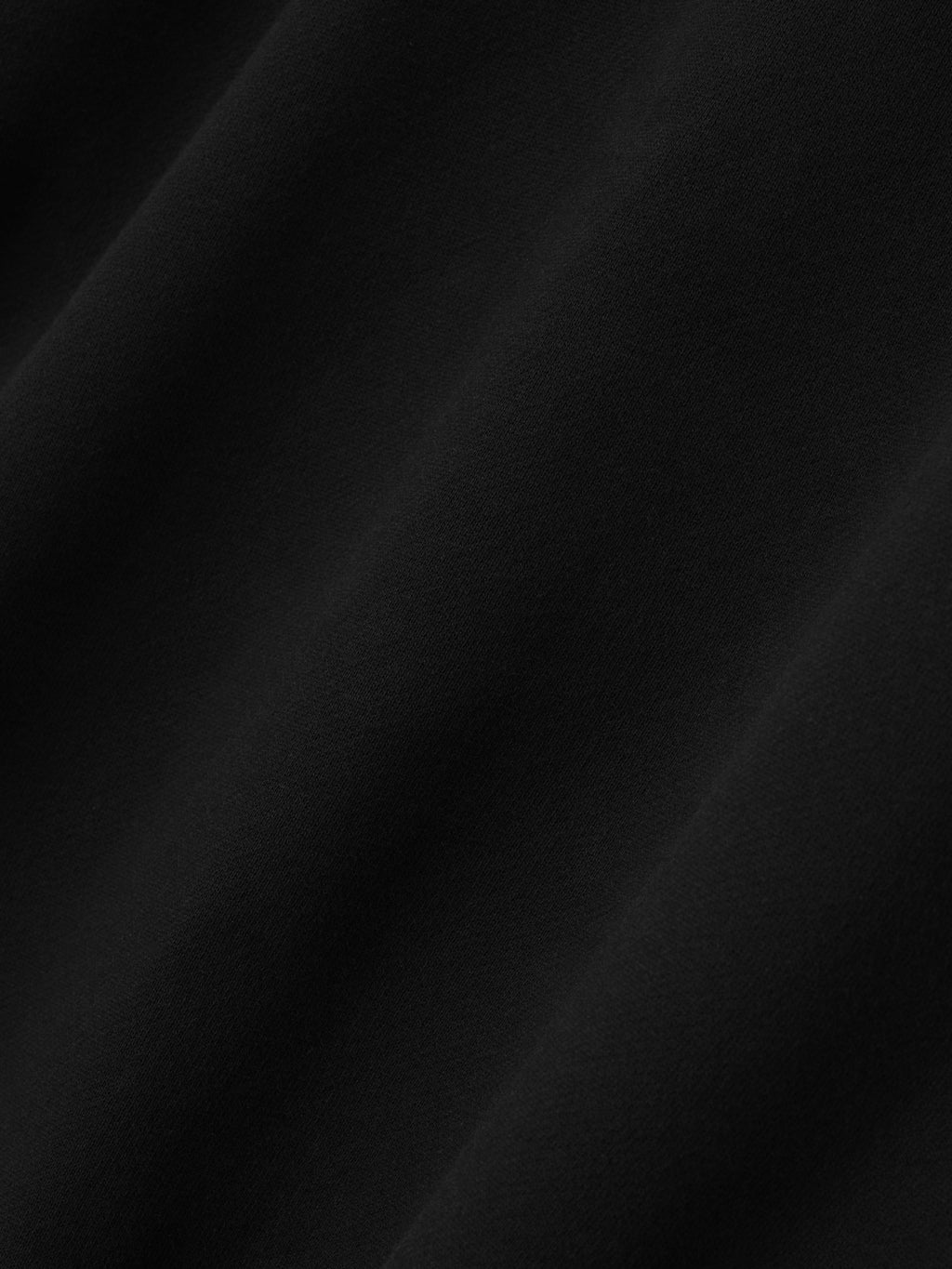close-up detail of black fleece fabric texture used in Essentials Black Yankees Hoodie