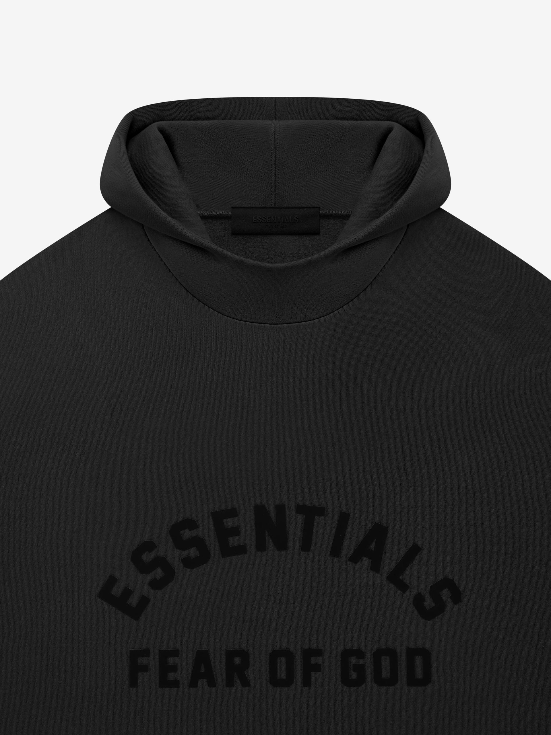 ESSENTIALS Essential Hoodie in Jet Black | Fear of God