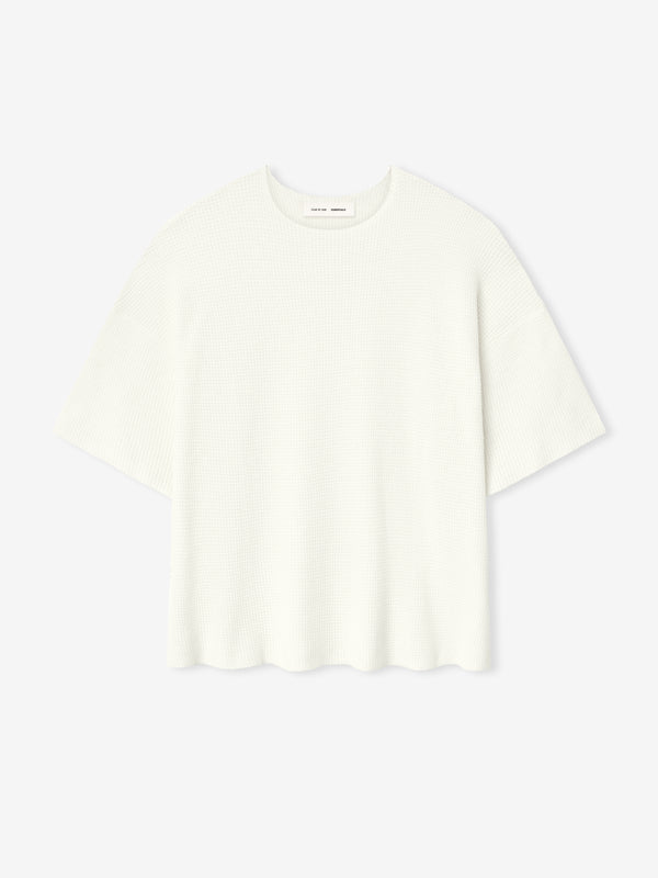 Waffle Short Sleeve Sweater