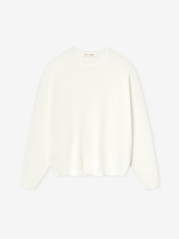 Waffle Crewneck Sweater