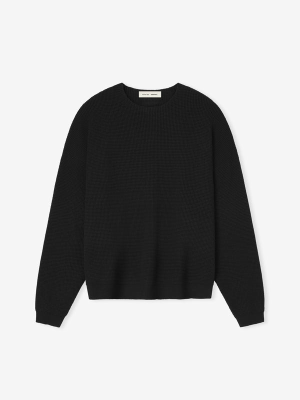 Waffle Crewneck Sweater