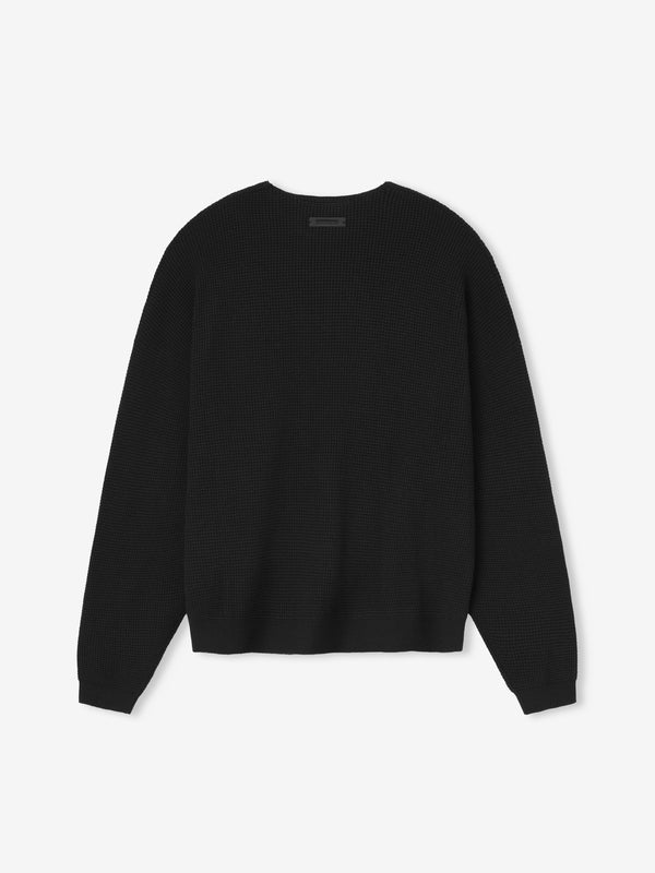 Waffle Crewneck Sweater