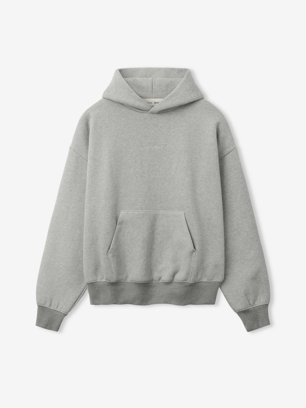 Gray hoodie on a white background