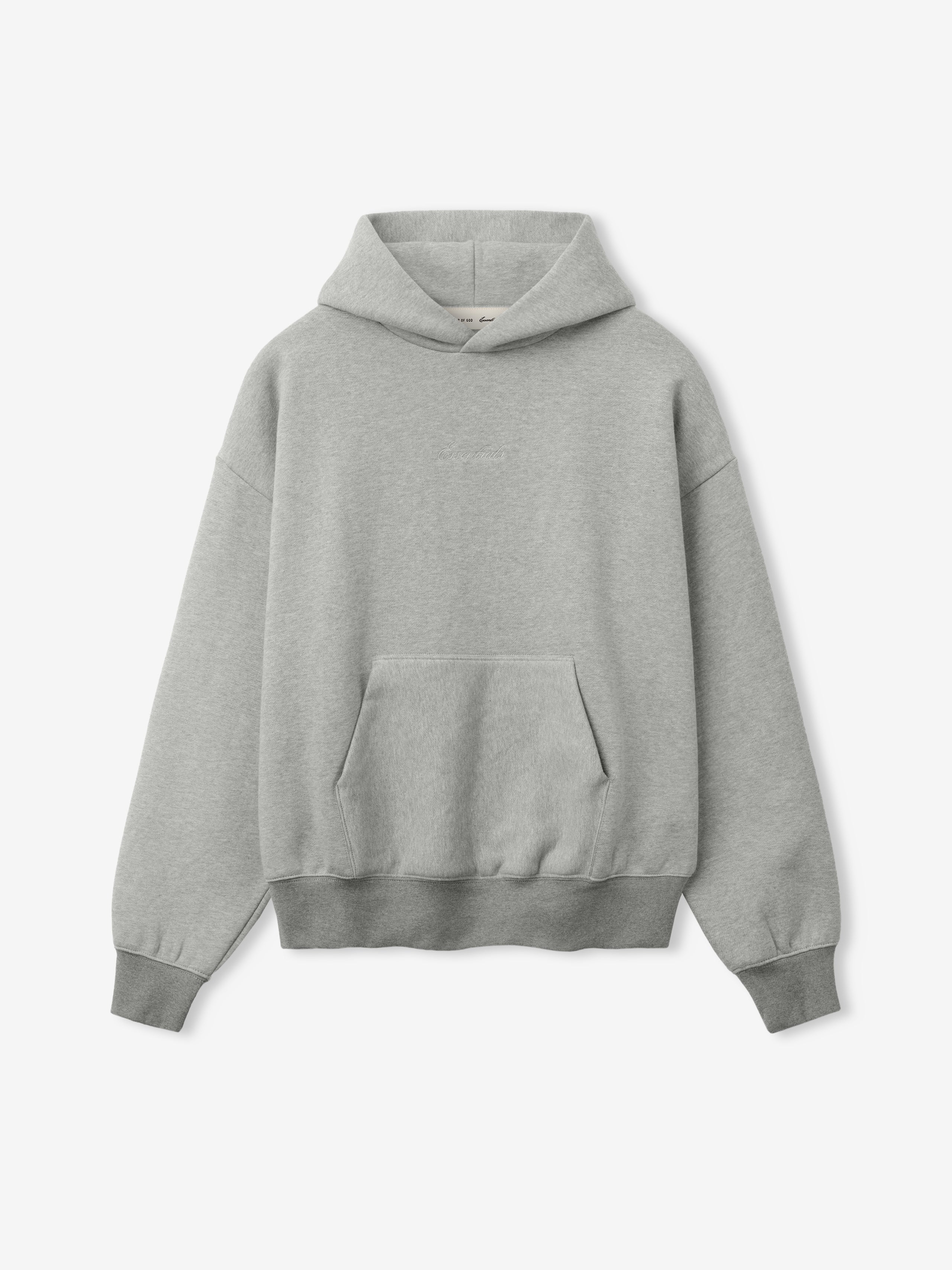 Gray hoodie on a white background