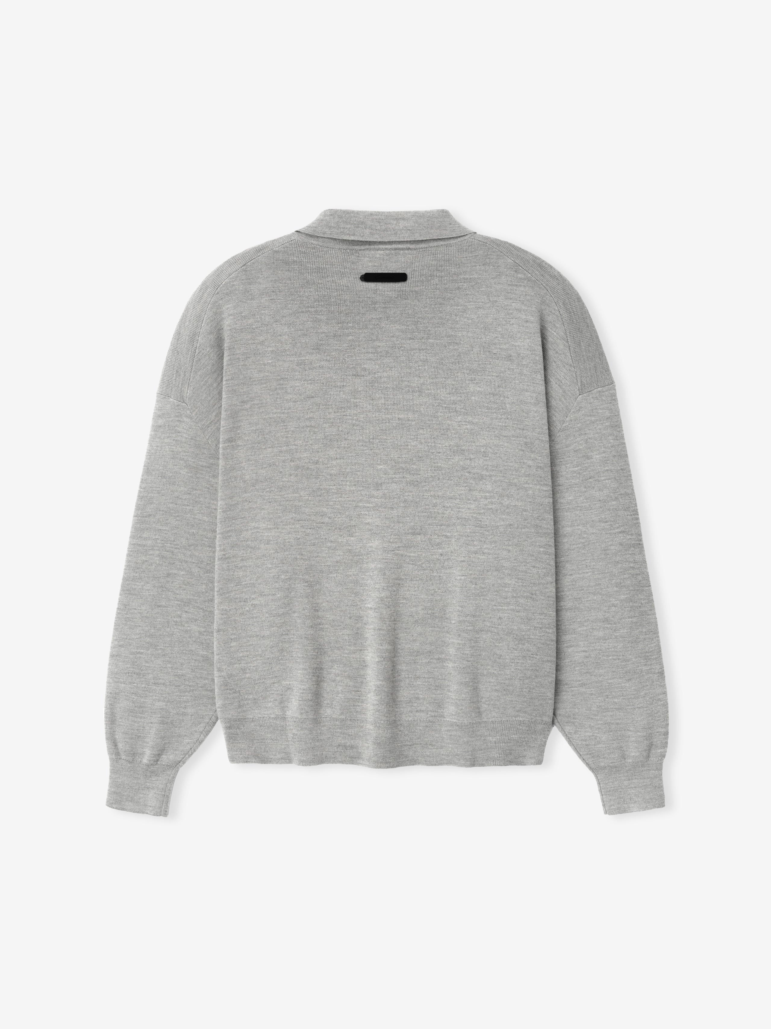 Gray sweater on a white background