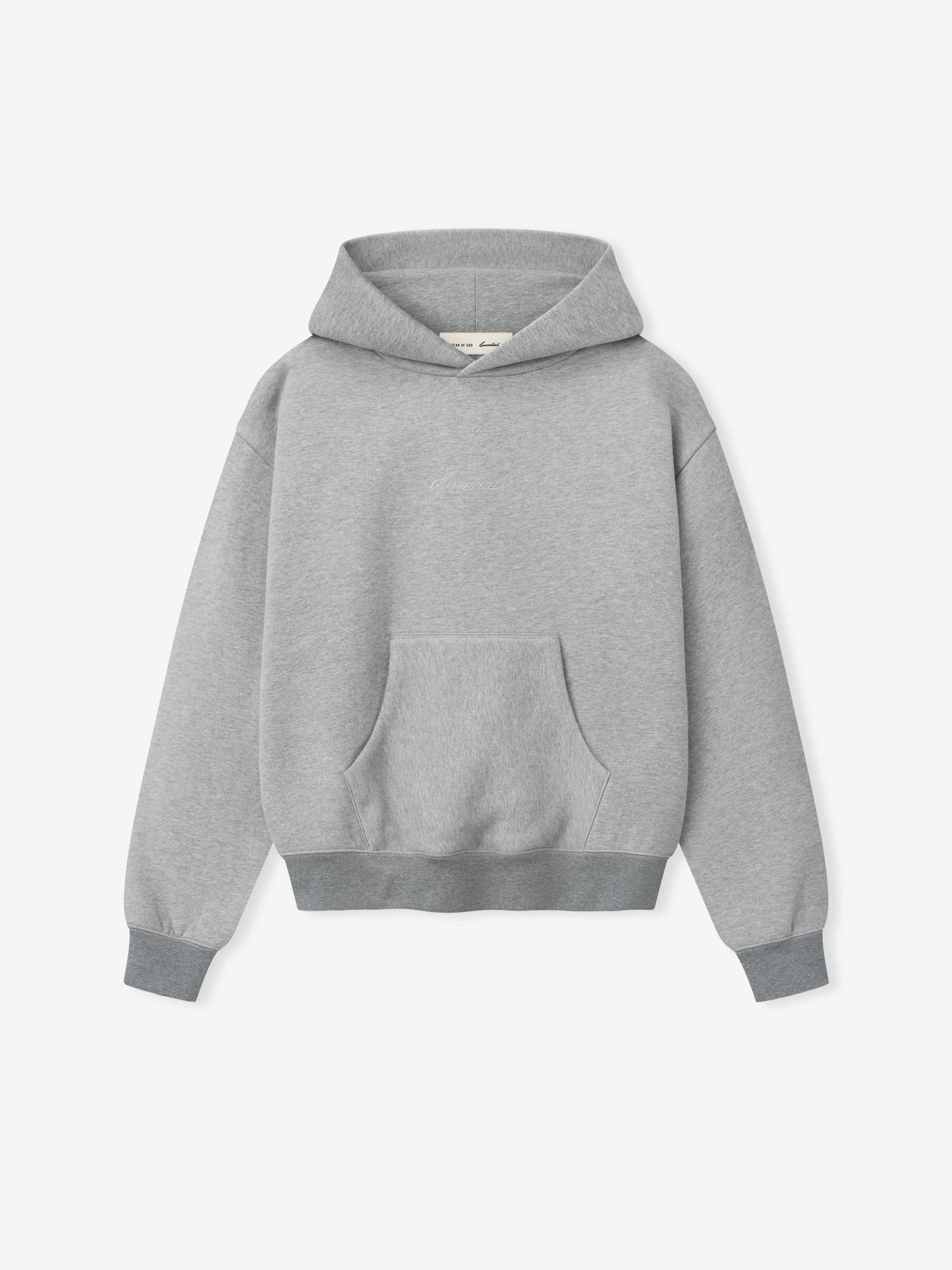 Gray hoodie on a white background