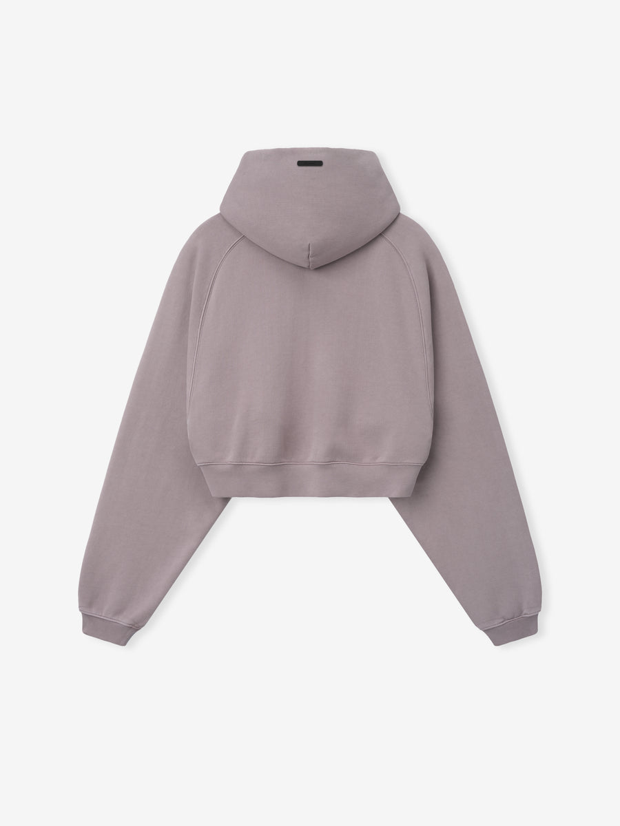 Womens Campus 90s Cropped Raglan Hoodie Faded Mauve / XS view 3