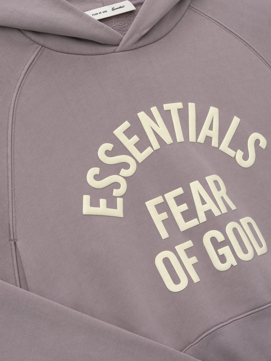 Womens Campus 90s Cropped Raglan Hoodie Faded Mauve / XS view 4