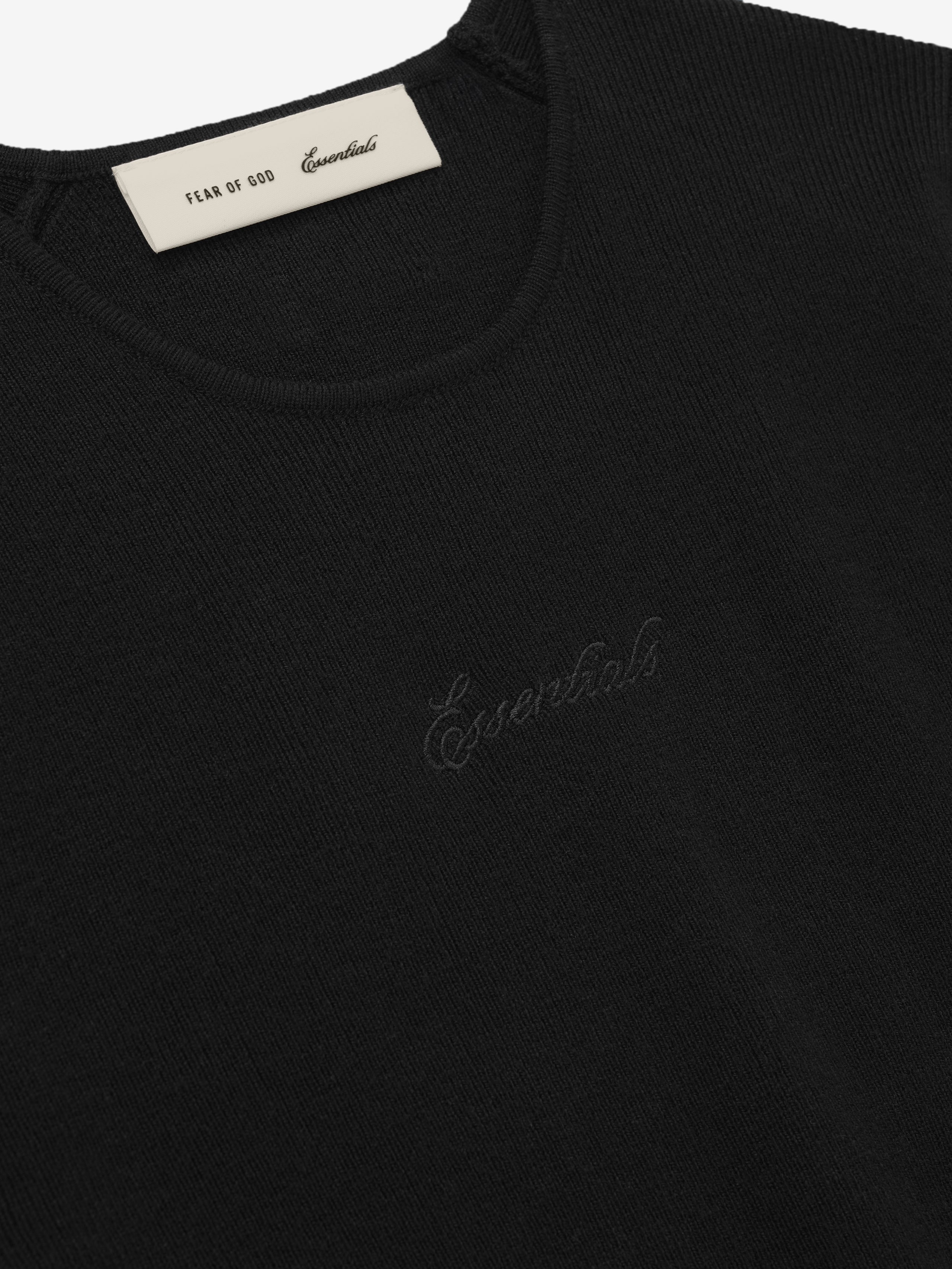 Womens Signature Rib Knit Fitted Short Sleeve Tee – Fear of God