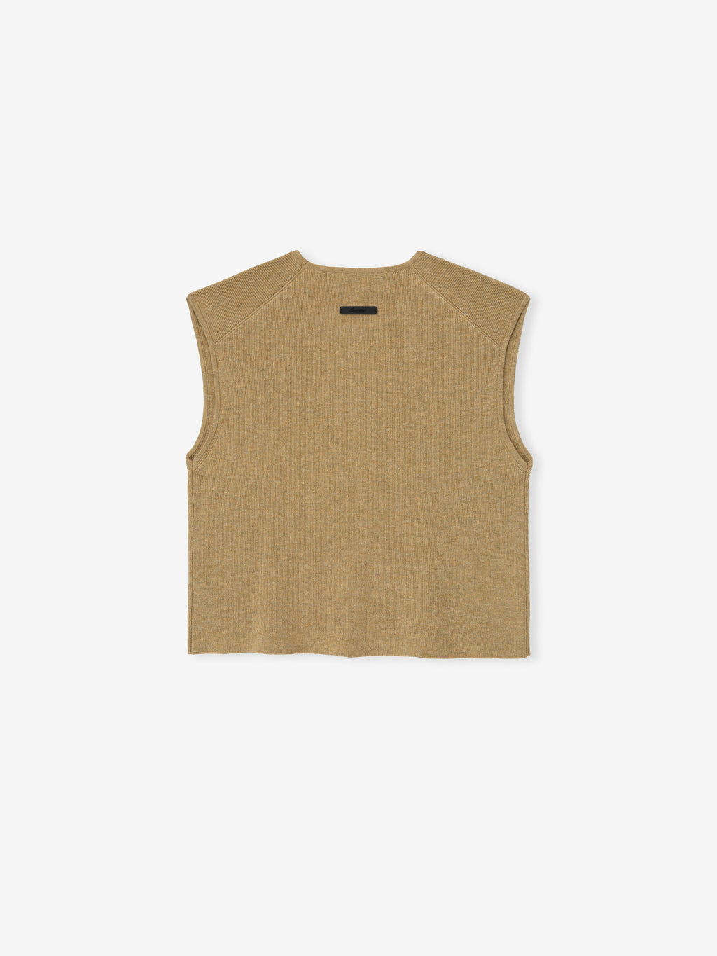 Brown sleeveless shirt on a white background