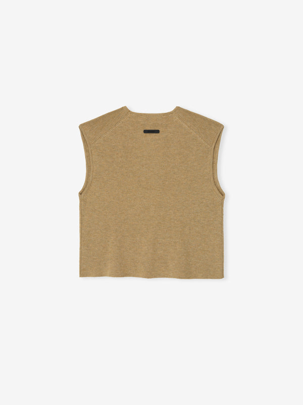 Womens Signature Rib Knit Cropped Top view 2