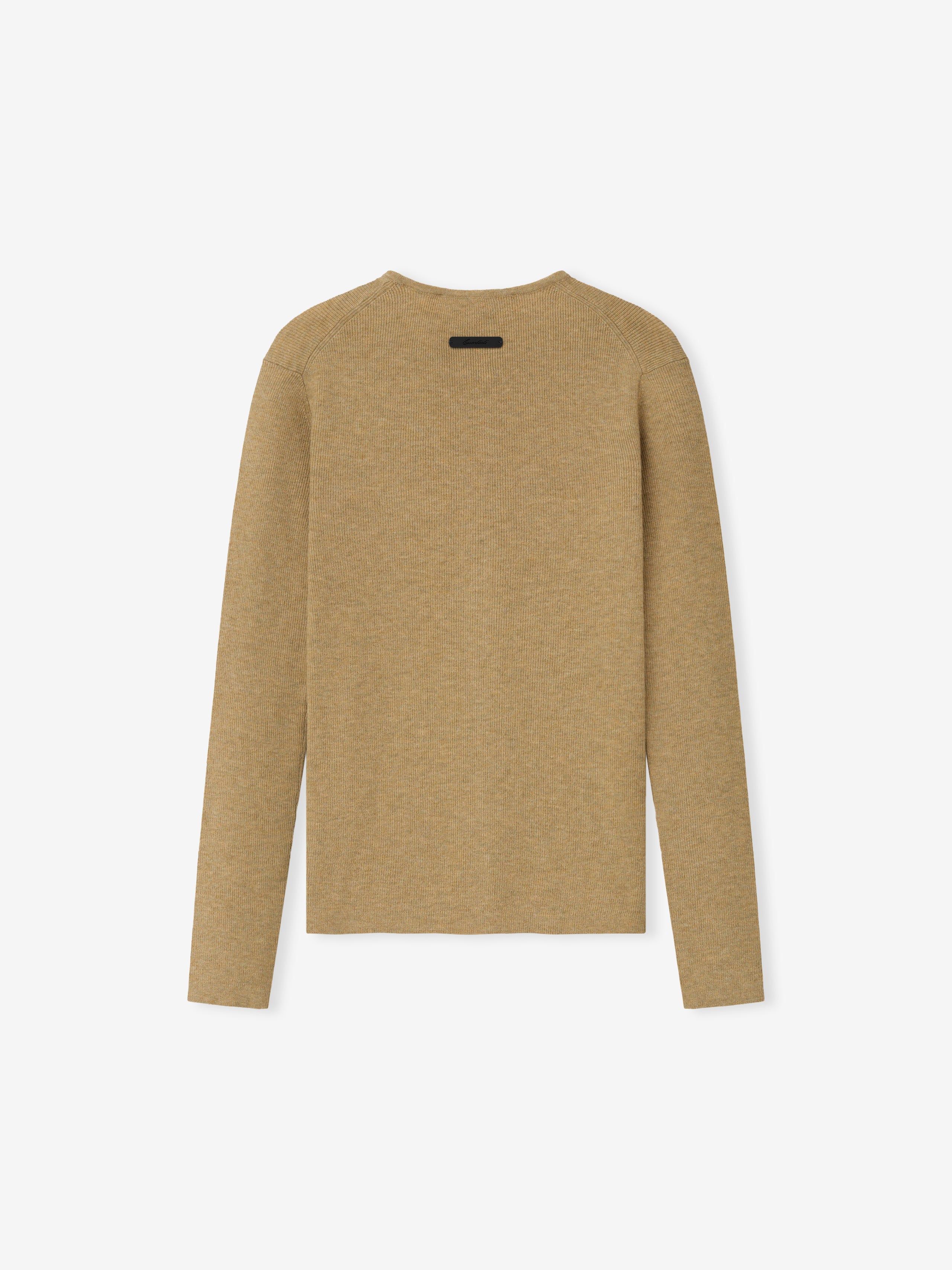 Womens Signature Rib Knit Fitted Long Sleeve Zip Up Tee – Fear of God