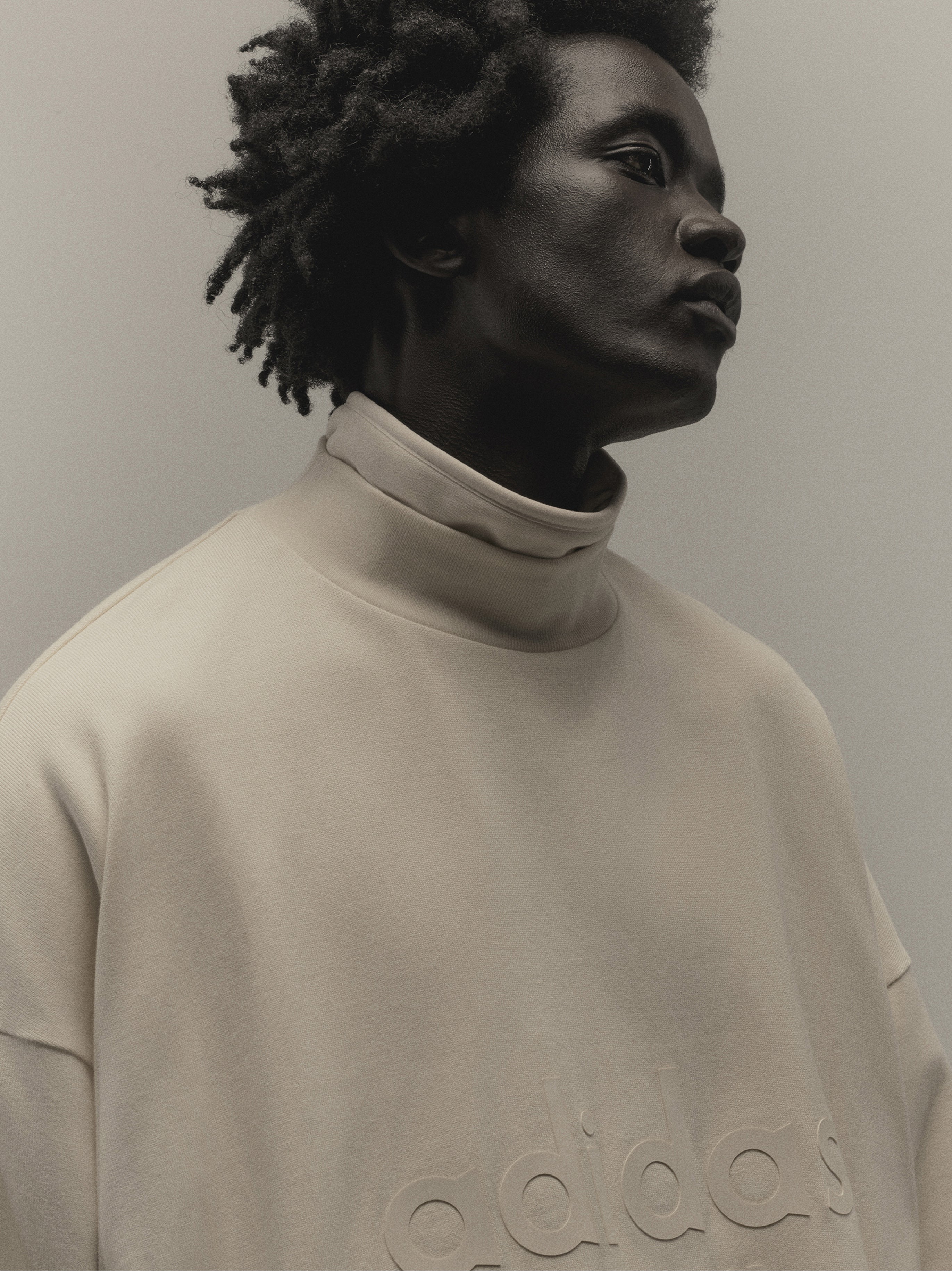 Heavy Jersey 3/4 Mock Tee - Pale Yellow | Fear of God ATHLETICS 