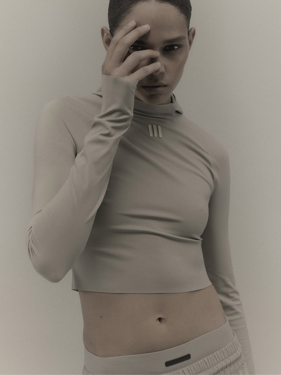 Long sleeve cropped hoodie online