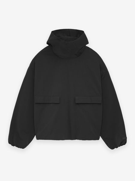 Military Nylon Hooded Anorak Black / XXS