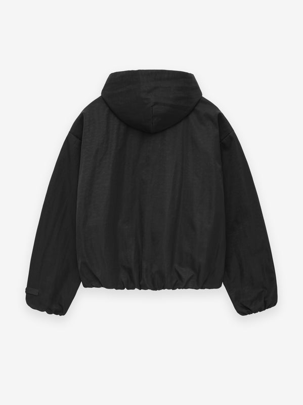 Womens Textured Nylon Track Jacket