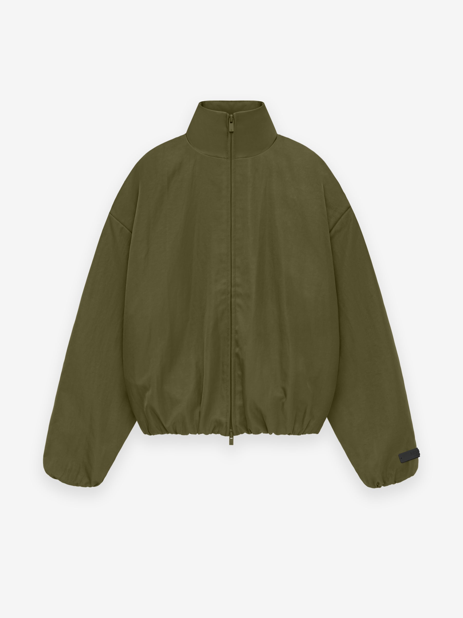 Womens Textured Nylon Track Jacket - Military | ESSENTIALS | Fear of God