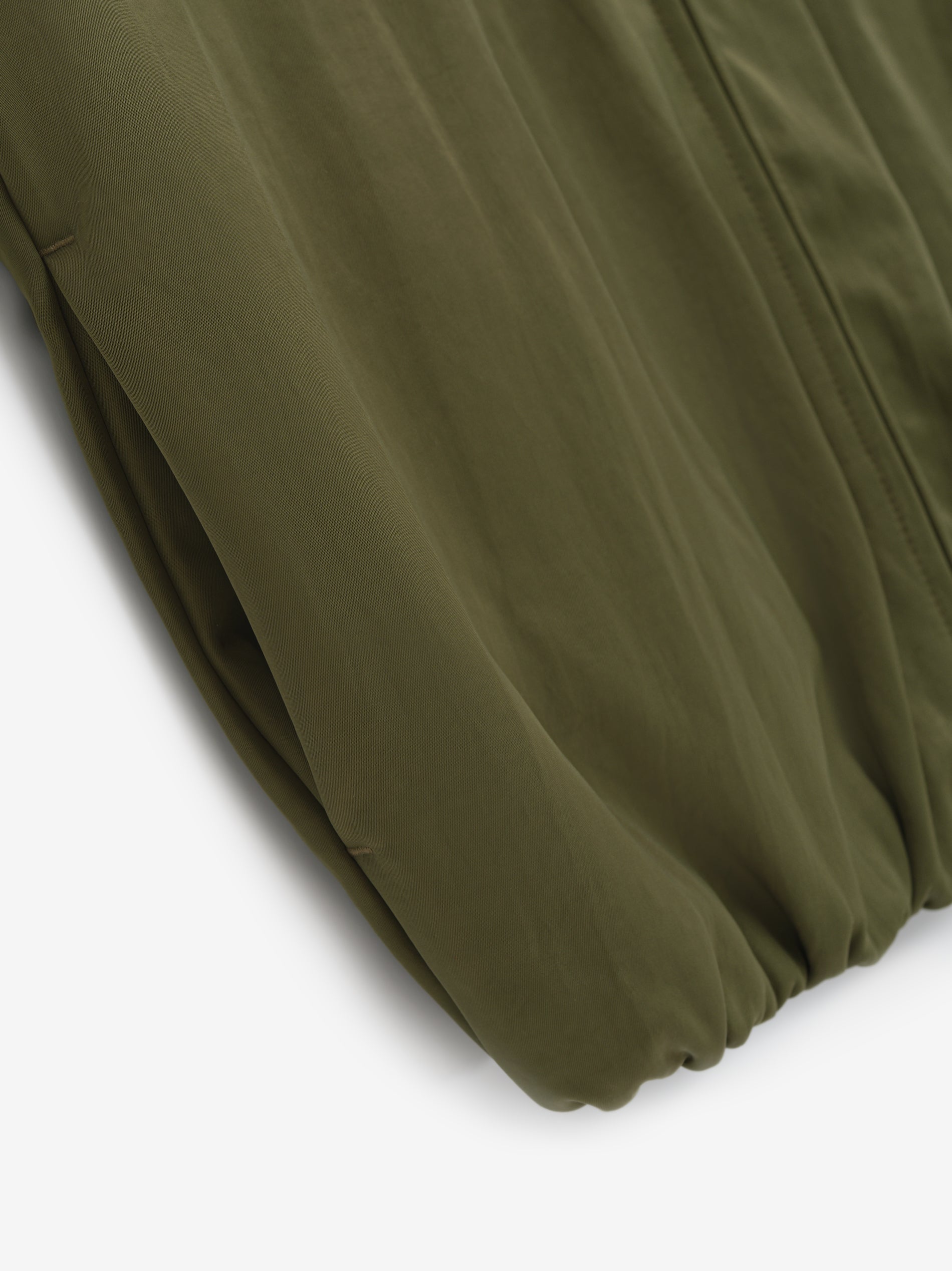 Womens Textured Nylon Track Jacket Military ESSENTIALS Fear of God