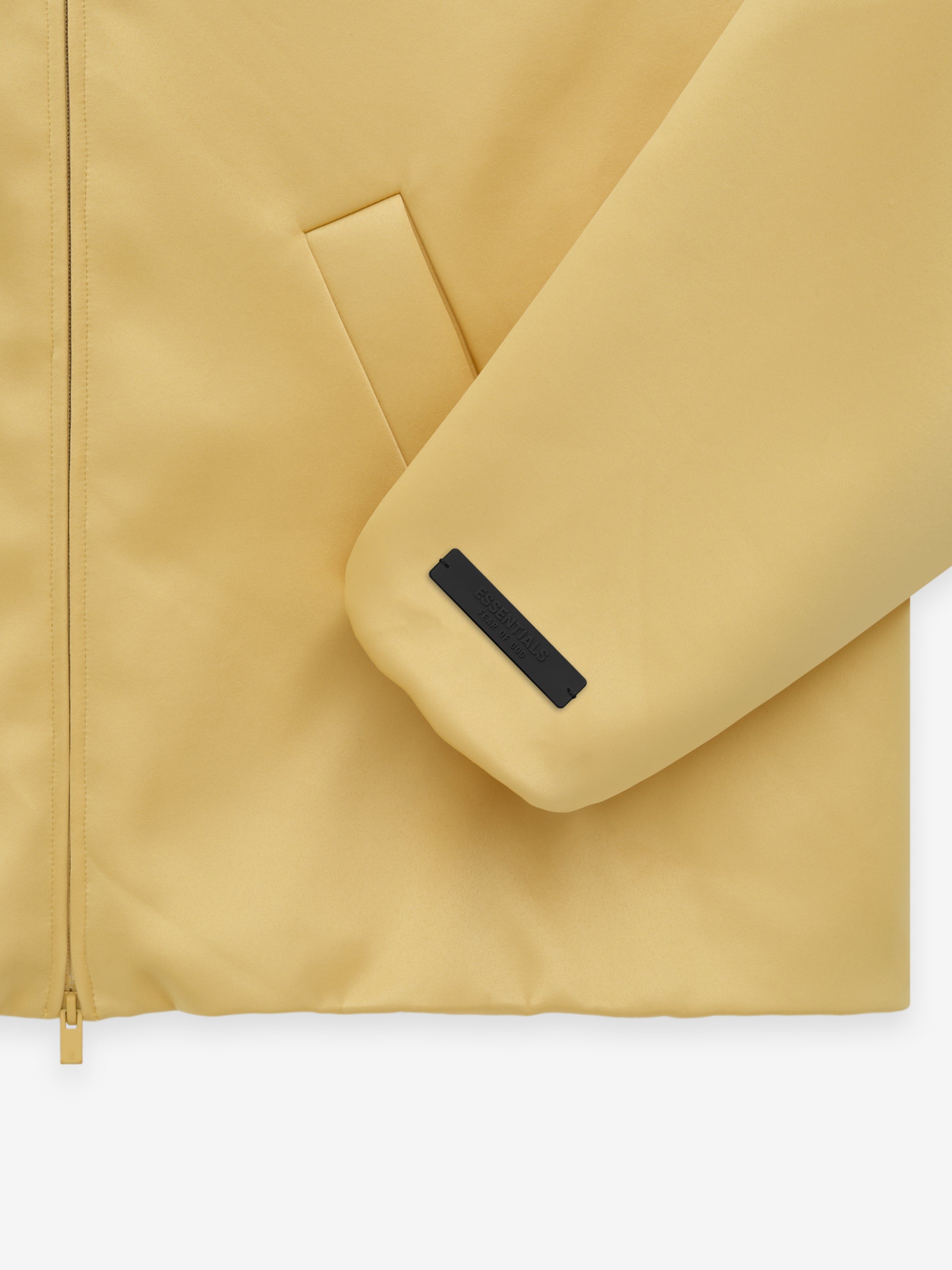 Womens Satin Nylon Bomber Jacket - Amber | Fear of God ESSENTIALS | Fear of  God