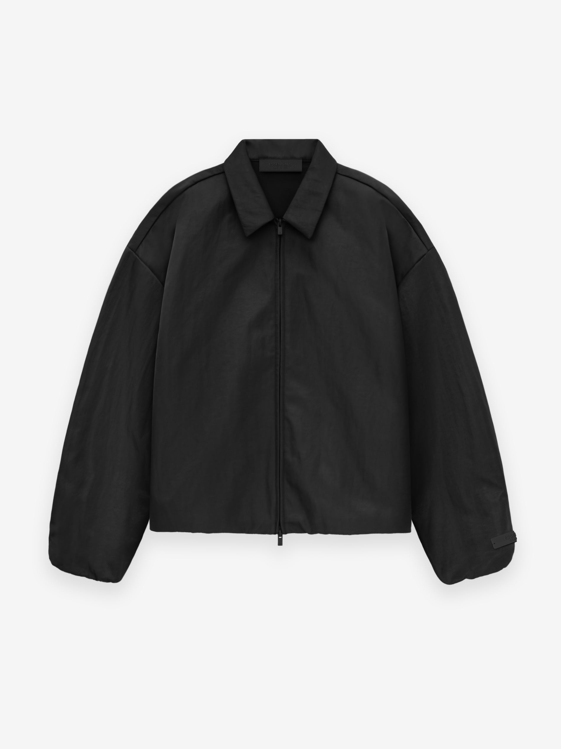 Textured Nylon Trucker Jacket - Black | ESSENTIALS | Fear of God