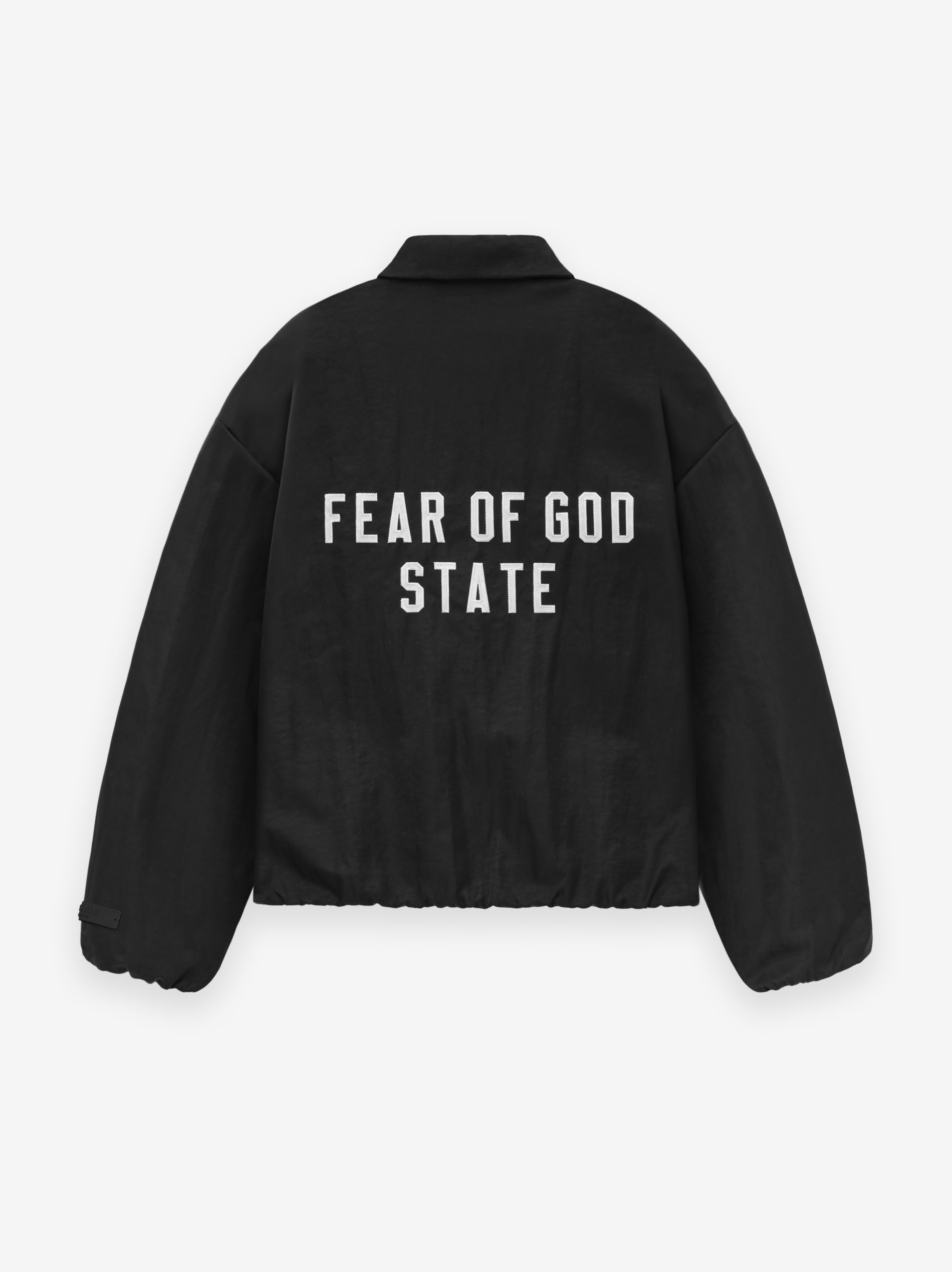 Textured Nylon Trucker Jacket - Black | ESSENTIALS | Fear of God