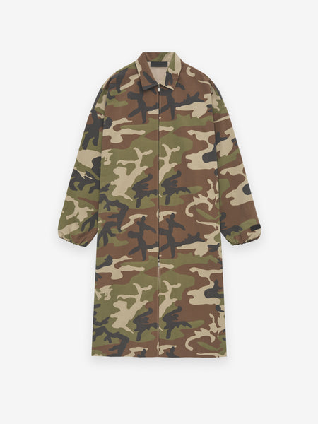 Military Nylon Mockneck Anorak