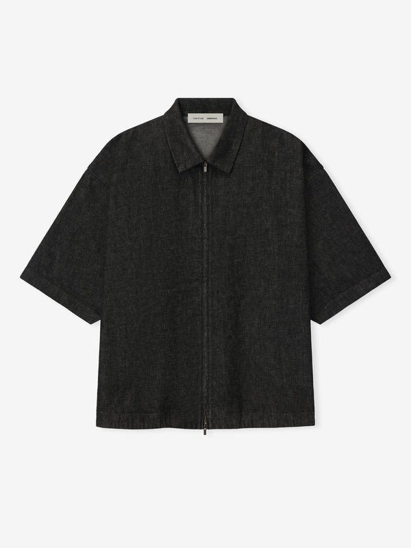 Denim Full Zip Work Shirt