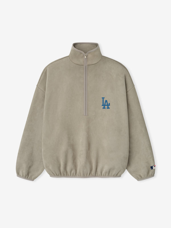 Dodgers Suede Fleece Modern Half Zip
