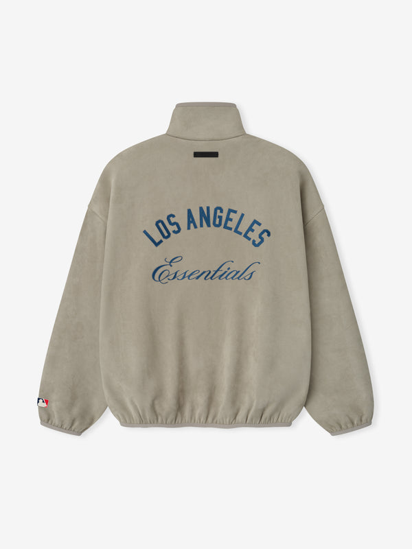Dodgers Suede Fleece Modern Half Zip