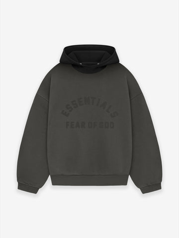 Fear of God Essentials Polar Fleece Hoodie Dark Slate/Stretch Limo/Black  Men's - FW20 - US