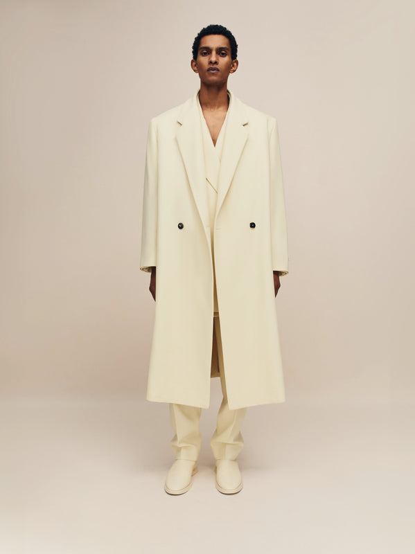 Double Wool Stand Collar Overcoat