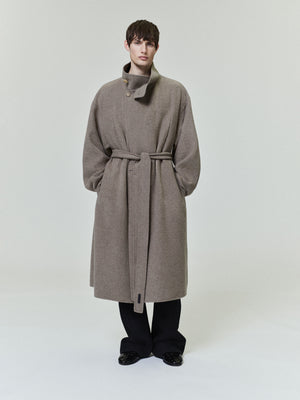 Wool Cashmere Highneck Coat