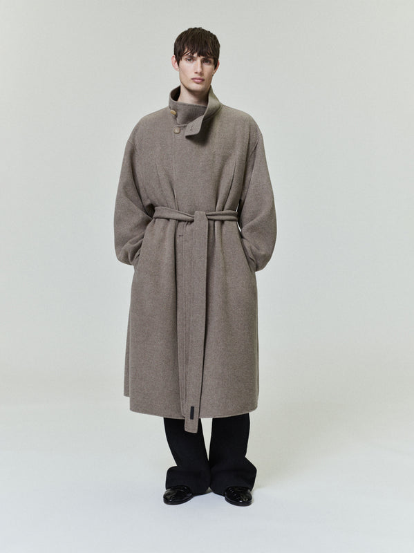 Wool Cashmere Highneck Coat