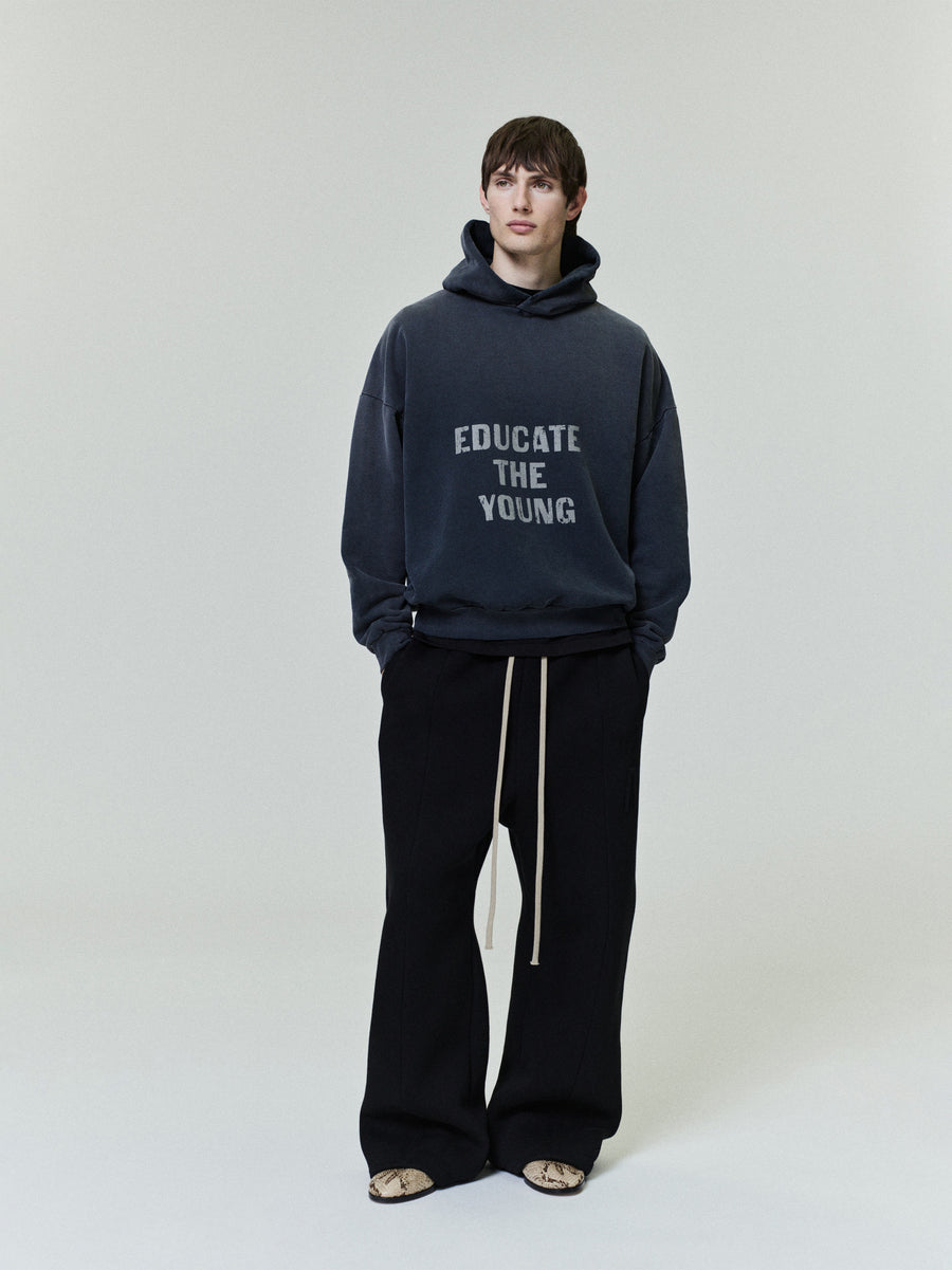 Educate The Young Hoodie Black / XS view 1