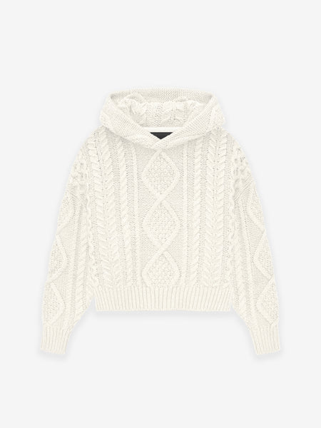Kids Cable Knit Hoodie