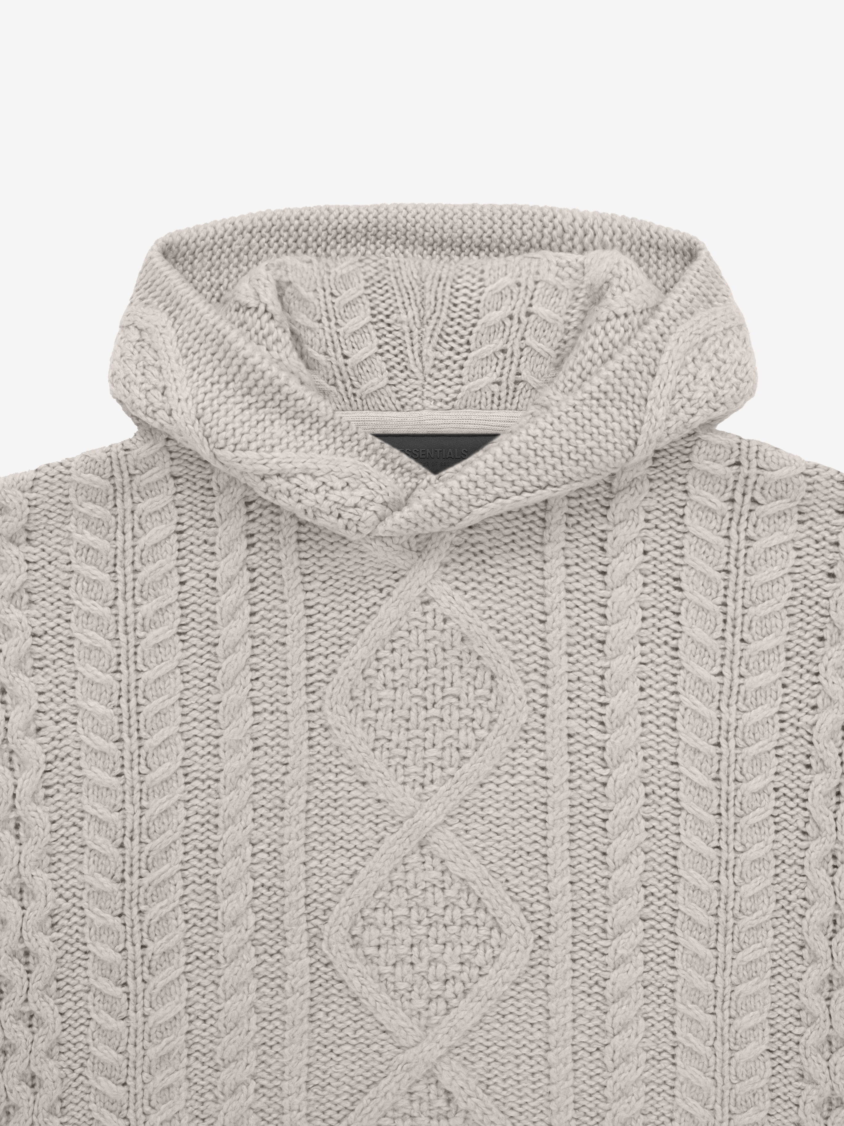 ESSENTIALS - Kids Cable Knit Hoodie