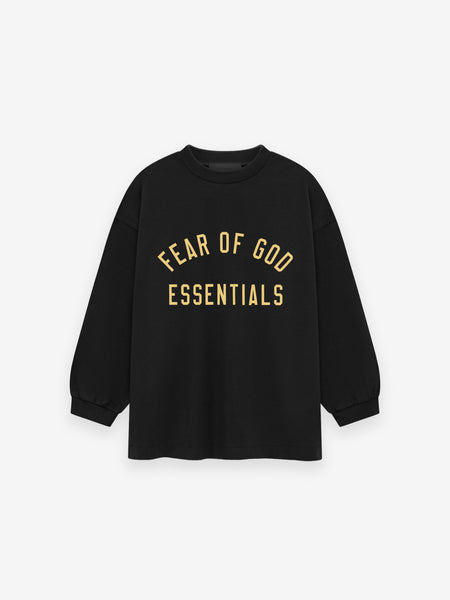 Womens Heavy Waffle Cropped Crewneck