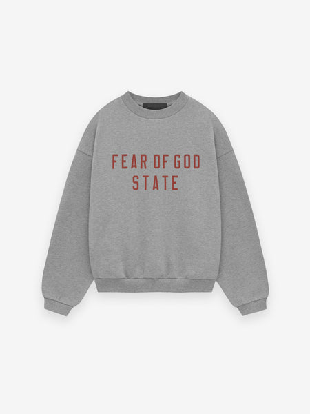 Womens Heavy Waffle Cropped Crewneck