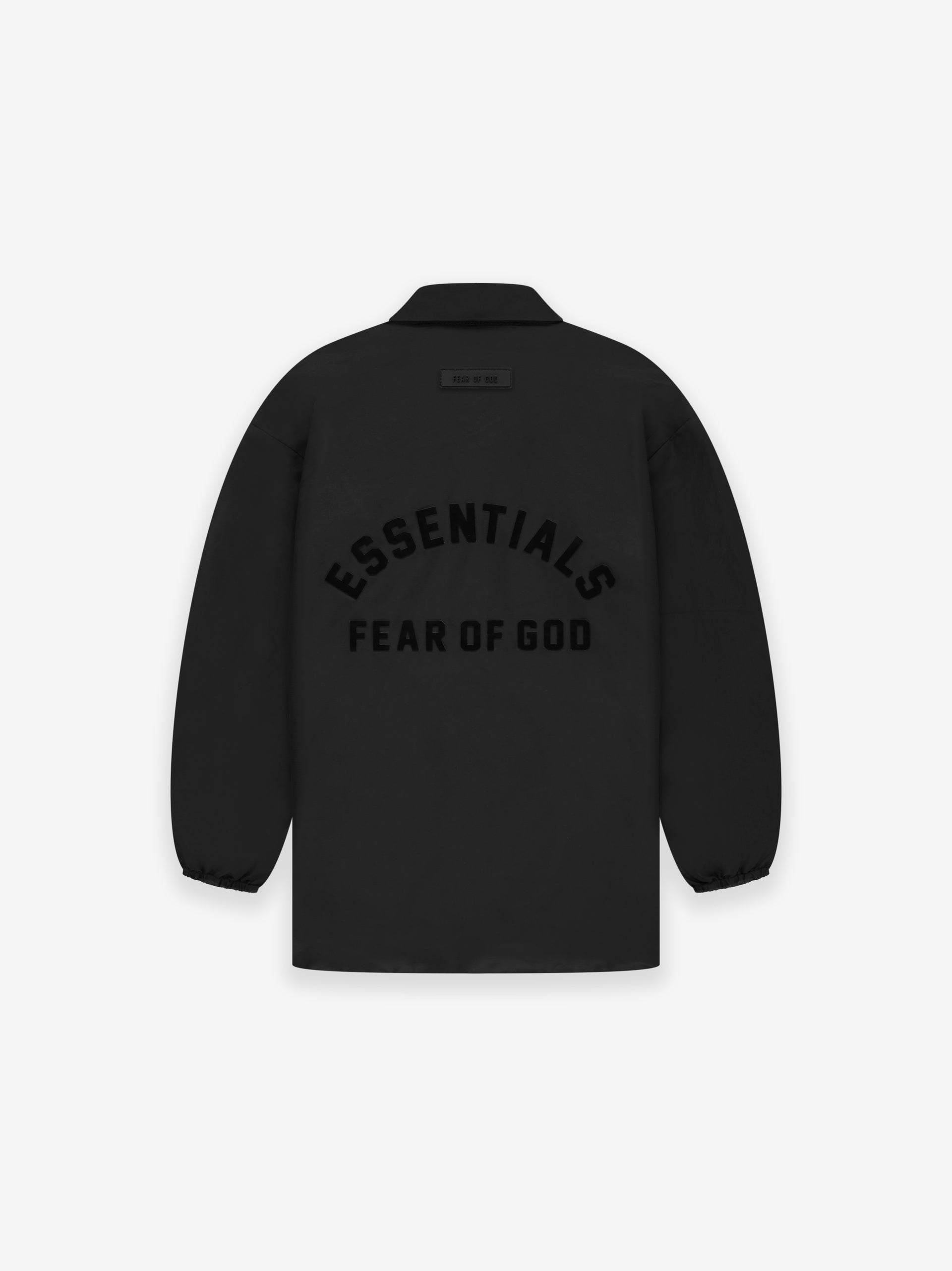 ESSENTIALS Coaches Jacket in Jet Black | Fear of God
