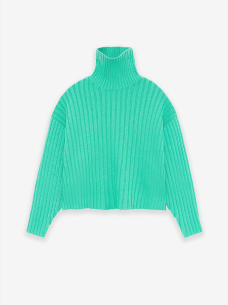 Womens Nylon Fleece Mockneck Sweater Dress