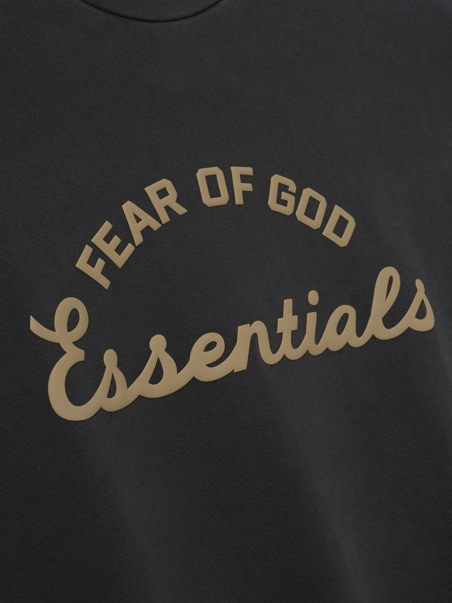 Kids Training 90s Short Sleeve Tee Faded Black / 2/3 view 3