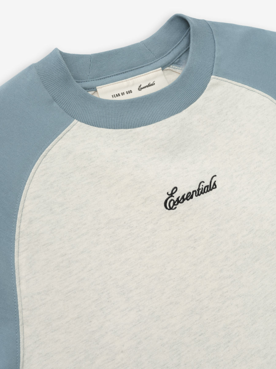 Kids Signature Baseball Tee Oatmeal/Coastal / 4/5 view 3