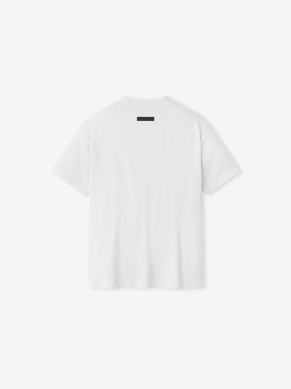 White t-shirt on a light gray background