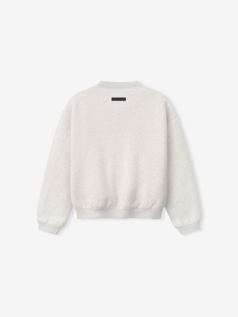 Kids Classic Crewneck Sweatshirt Oatmeal Heather / 4/5 view 2