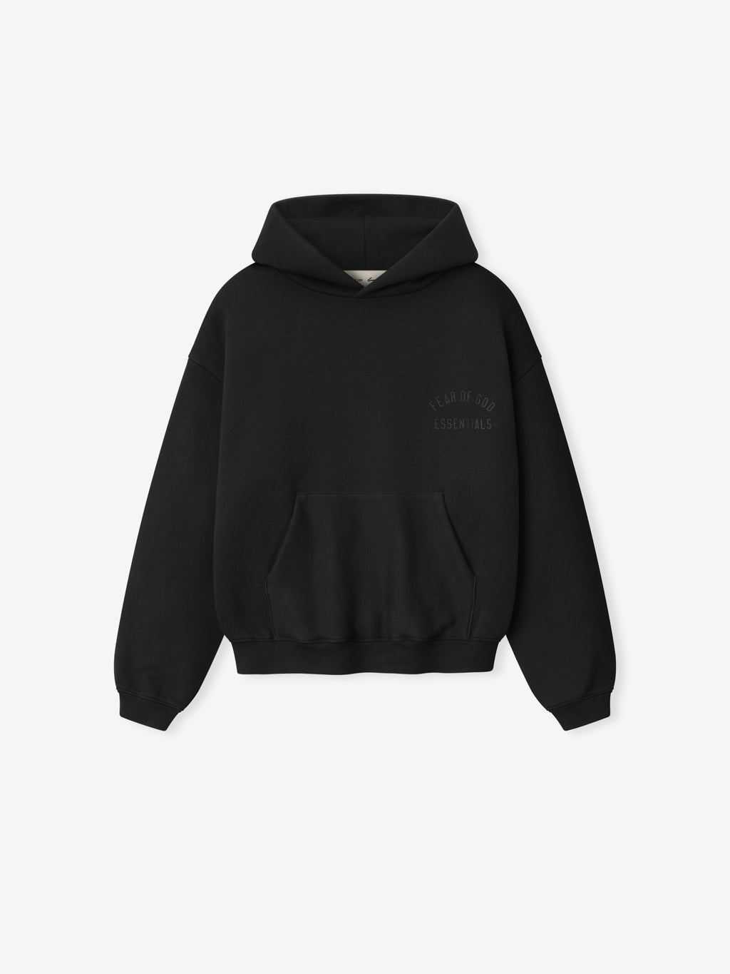 Black hoodie on a white background