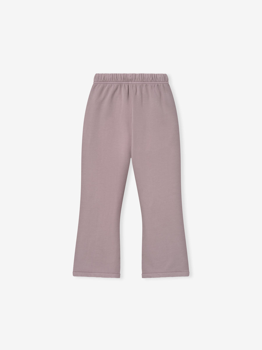 Kids Signature Flare Sweatpant Faded Mauve / 2/3 view 2