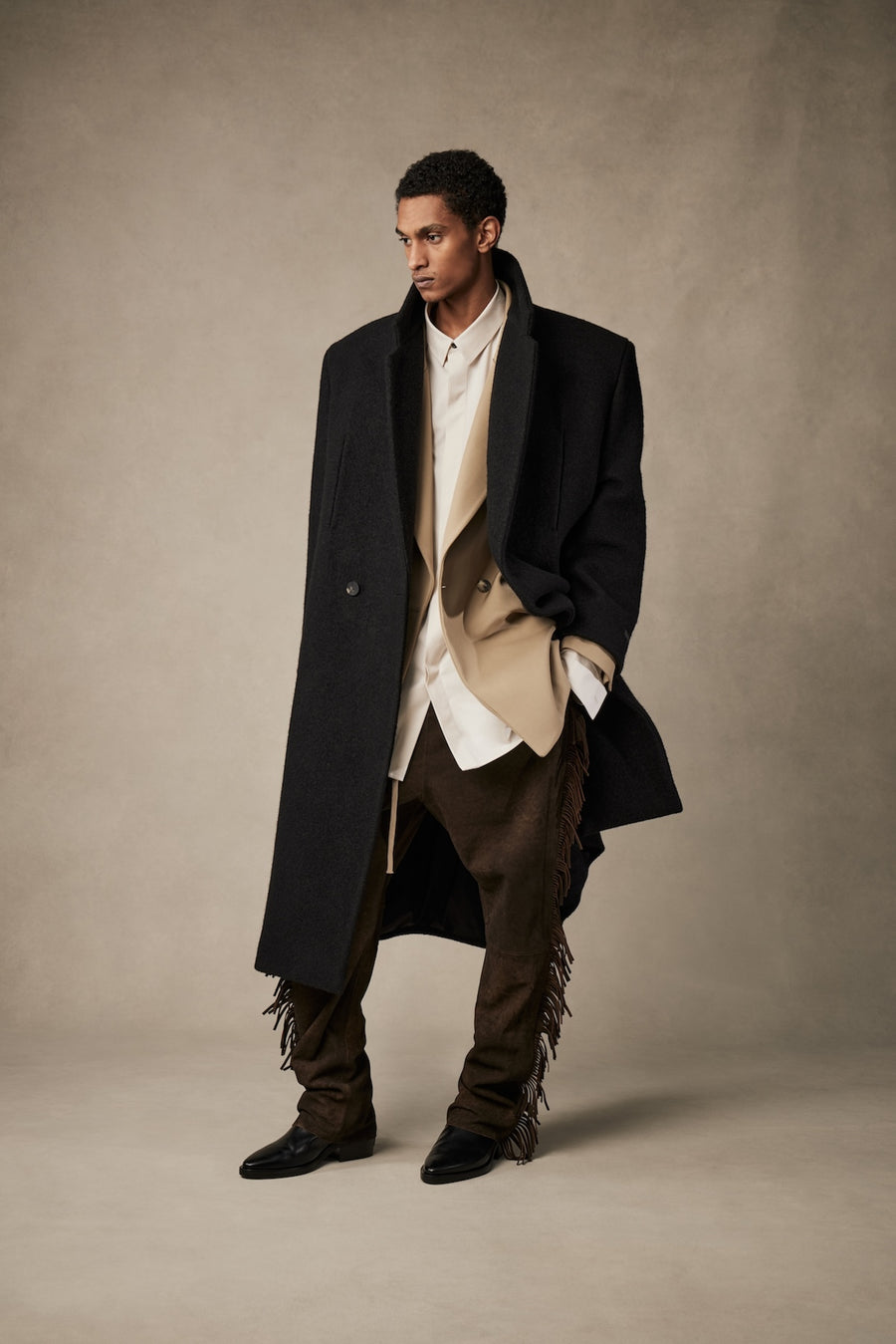 Boiled Wool Relaxed Overcoat - Fear of God