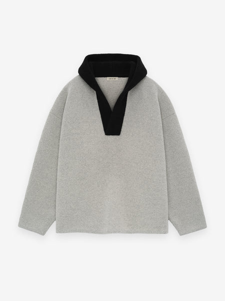 Wool Jacquard High Neck Sweater