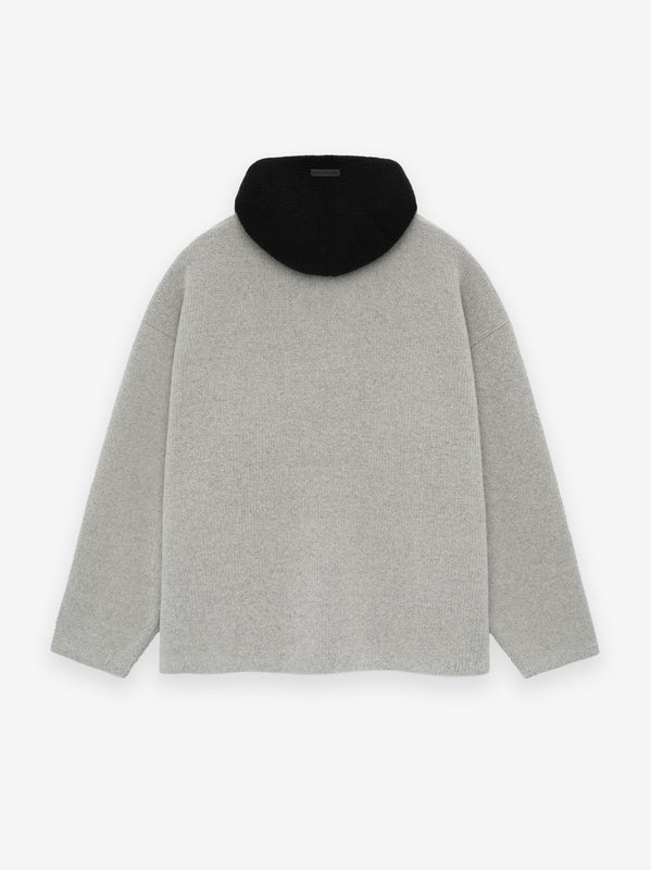 Wool Jacquard High Neck Sweater