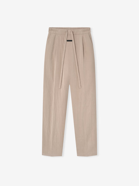Wool Cotton Drawstring Straight Pant